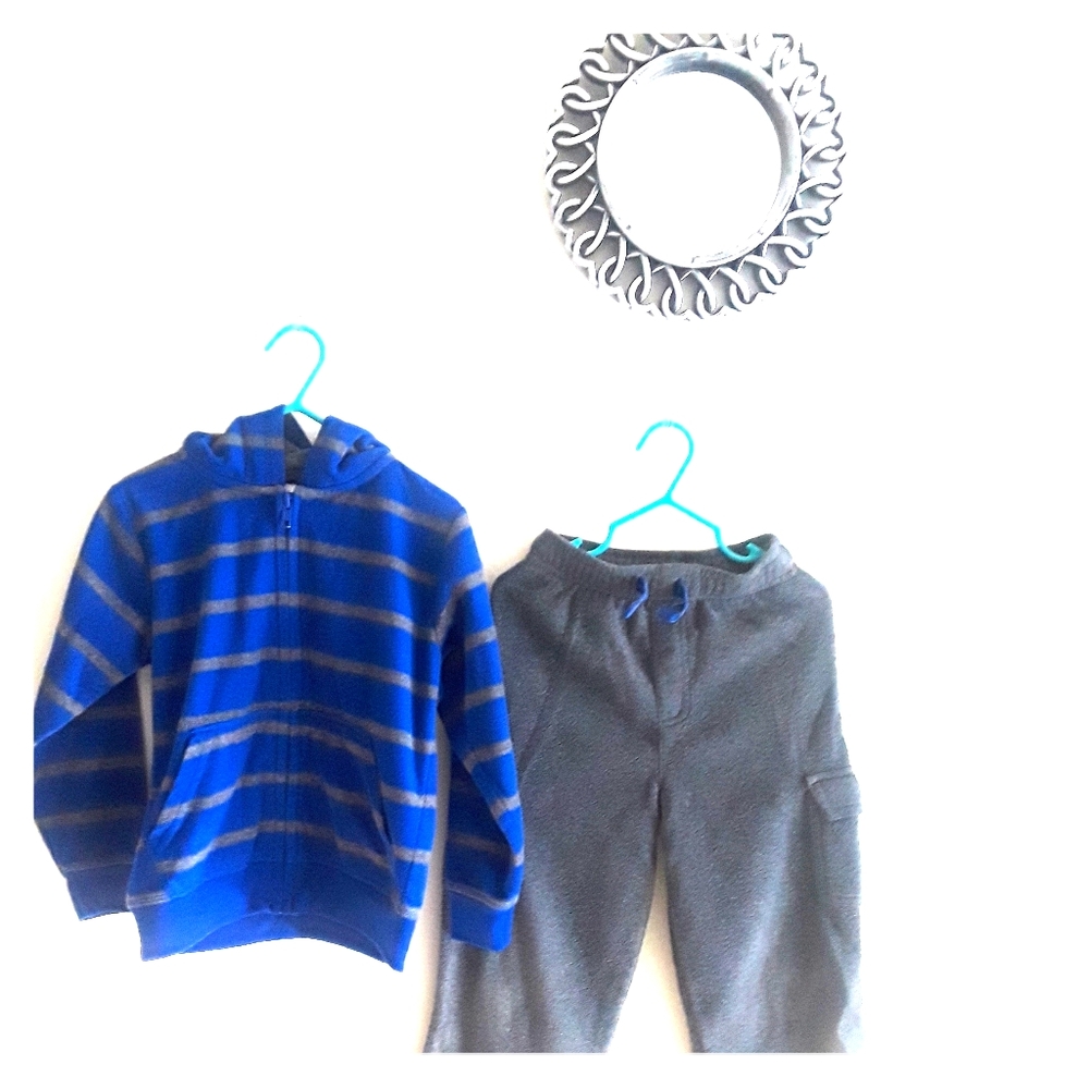 4T Blue and Grey Grananimals Sweatsuit